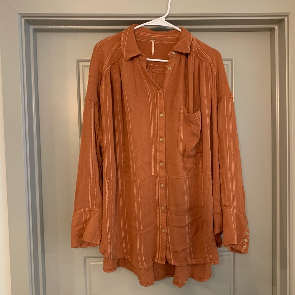 Free People Button Up Shirt